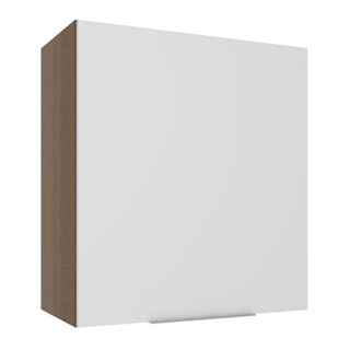 Armário Aéreo Madesa Stella 60 cm 1 Porta - Rustic/Branco