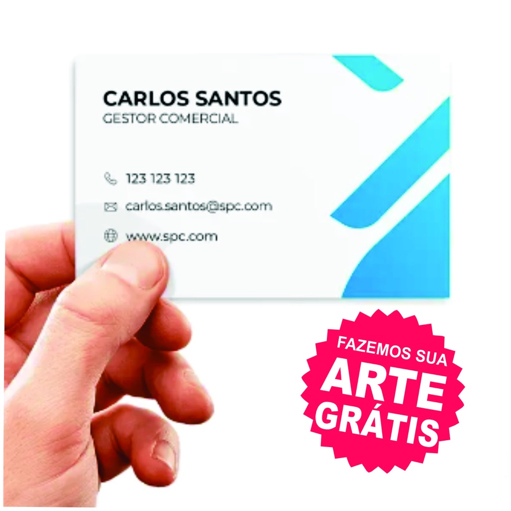 Cartão de Visita Personalizável 9x5cm (1000un)