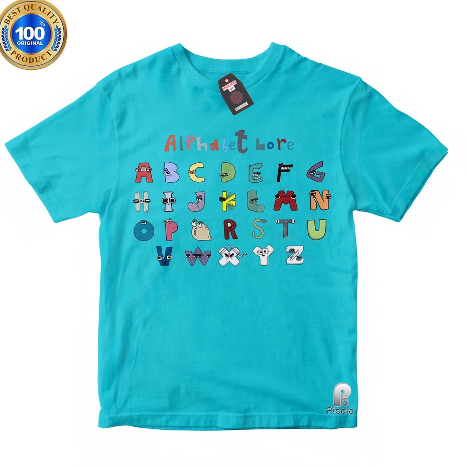 Camiseta Infantil Alphabet Lore Alfabeto De A À Z - Culpa Do Lag - Camiseta  Infantil - Magazine Luiza