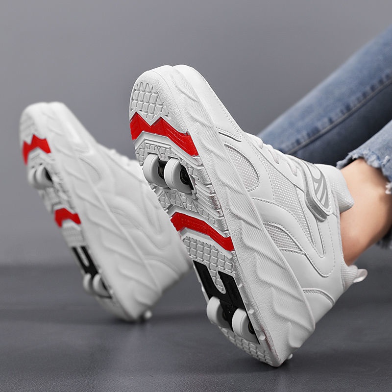 [Sapatos Runaway Patins De Rodas De Quatro Tênis De Rolos De Escondido Rolo Infantil