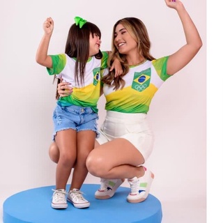 Camisa Torcedor Regata Tal Mãe Tal Filha P Adulto e 14 anos Brasil Copa Do  Mundo 2022 - Ola Fashion - Camiseta Feminina - Magazine Luiza