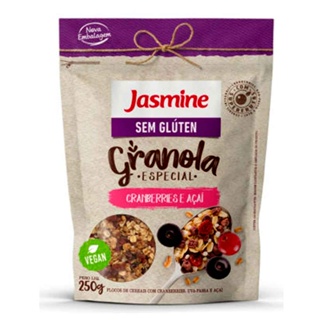 Granola Sem Glúten Cranberries e Açaí Jasmine 250g