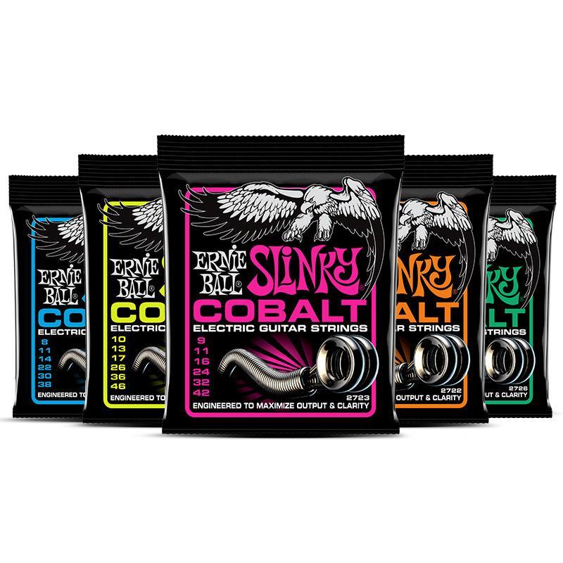 Ernie Ball Cobalt Cordas De Guitarra Elétrica 2723 9-42 Conjunto Super Slinky 2721 2727 Acessório