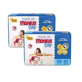 Fralda Turma da Mônica Baby Qu4troSec tam.XG - 9 a 13kg - Kit 02 ...