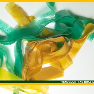 Enfeite Verde e Amarela Bandeirola, Decoração Copa Do Mundo em Oferta na Shopee