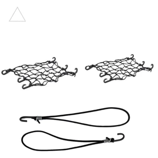 Kit Motoqueiro Moto ( 2 redes aranhas + 2 Extensor Elástico Corda Fixar Lona/Carga)