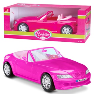 Carrinho Carro Conversível Para Boneca Barbie 46cm Roma