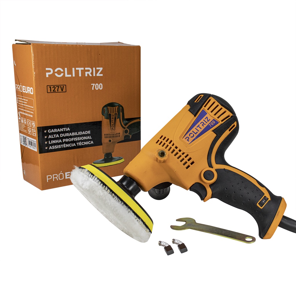 Politriz Lixadeira Profissional 4500 Rpm 700w 220v ou 127v 4 - Pró Euro