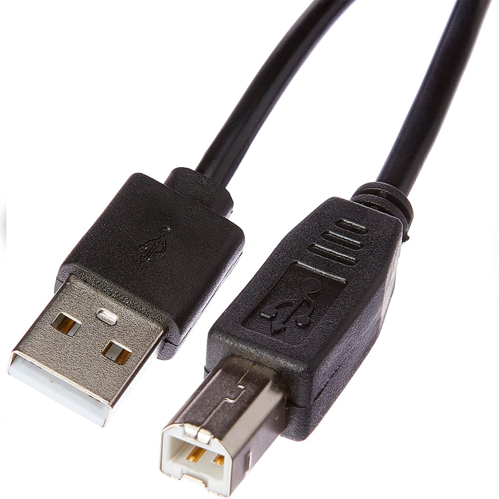Cabo Usb Am/Bm 2.0 3 Metros Preto Para Impressoras Letron | Shopee Brasil