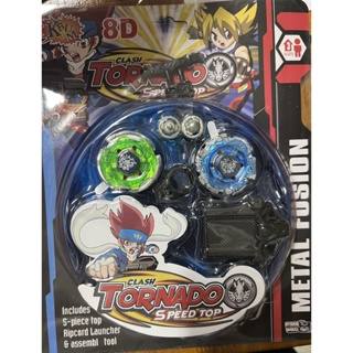 Beyblade Metal Kit 2 ou 4 Led Lançador Arena Tornado Brinquedo