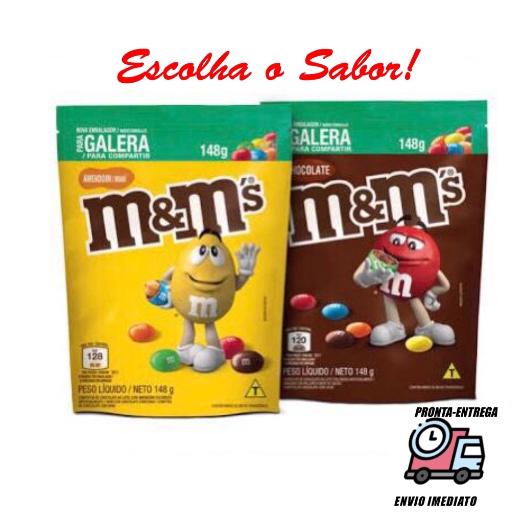 Chocolate M&Ms Confeito 148g. Envio Imediato! | Shopee Brasil