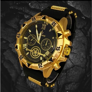 Relógio Masculino a Prova D'Água Luxo Moda Pulseira de Silicone