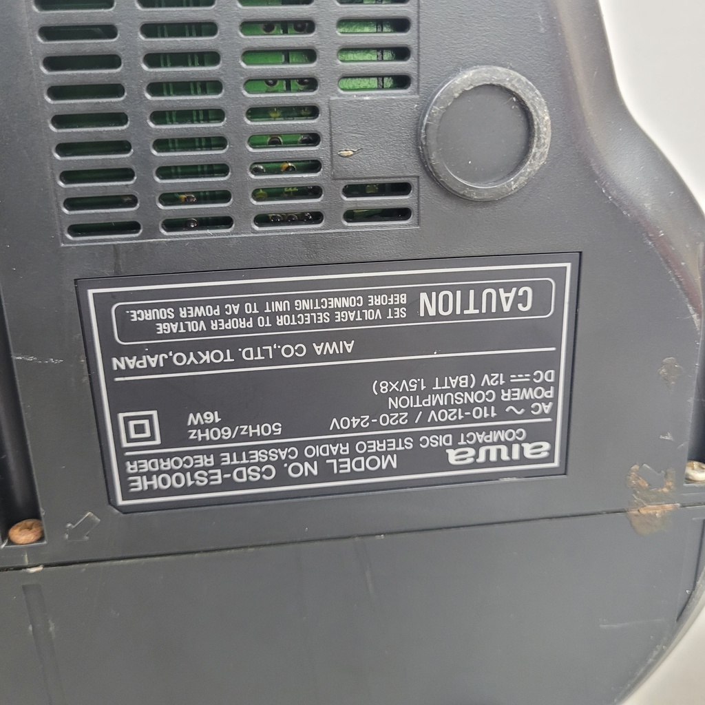 Aparelho de Som CD Toca Fitas K7 e Rádio Aiwa CSD-ES100