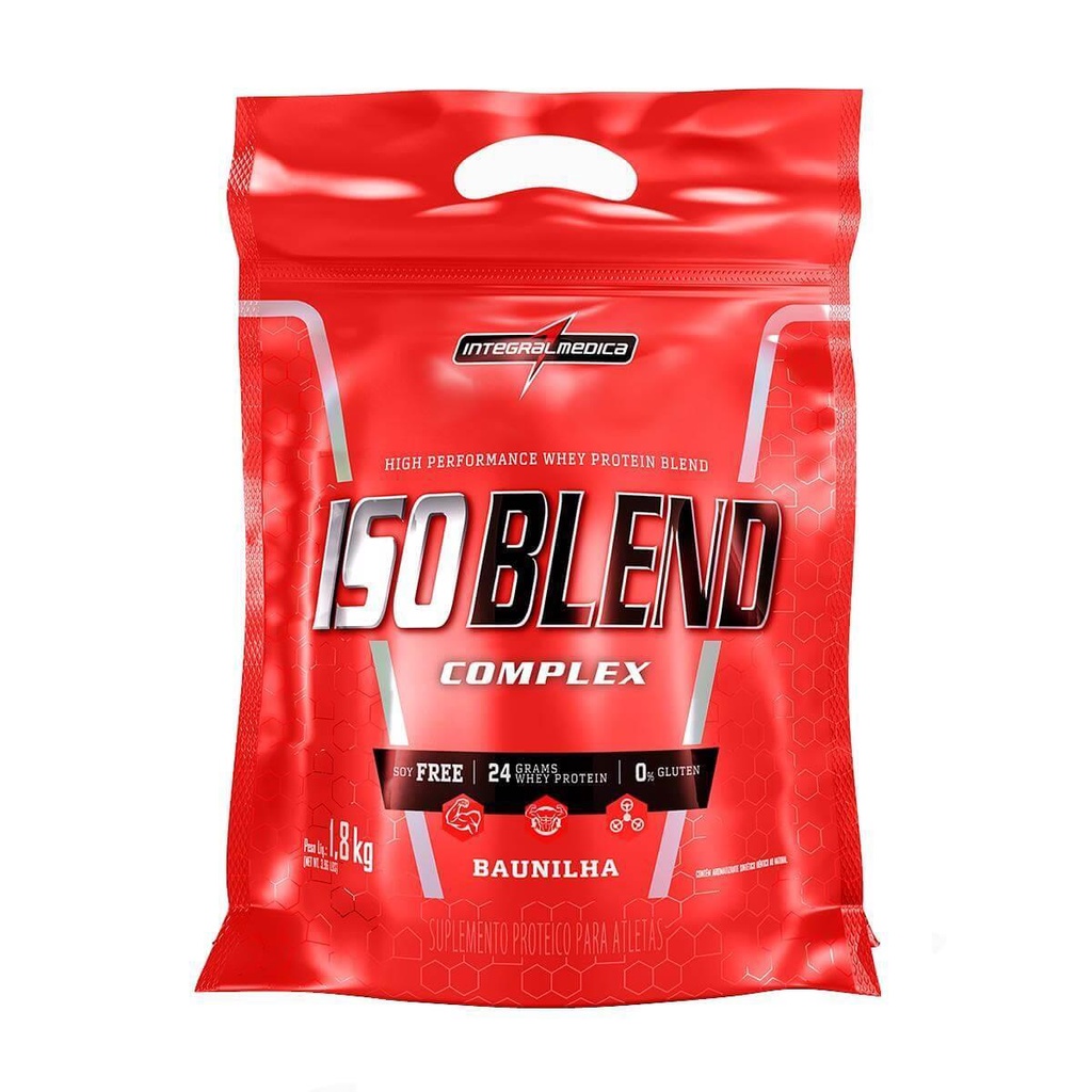 Whey Protein ISO Blend Pouch 1,8Kg Baunilha – Integralmédica