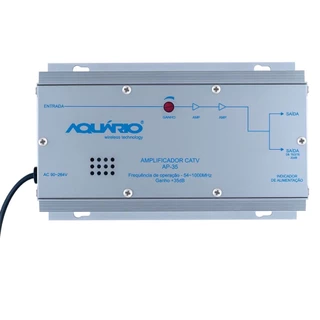 Amplificador De Potência sinal CATV Frequência 54-806MHz 35Db AP-35