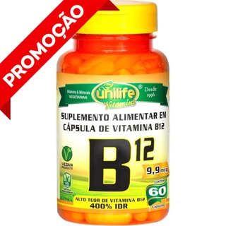 Vitamina B12 Cobalamina Vegana 60 Cápsulas 450mg Super Promoção