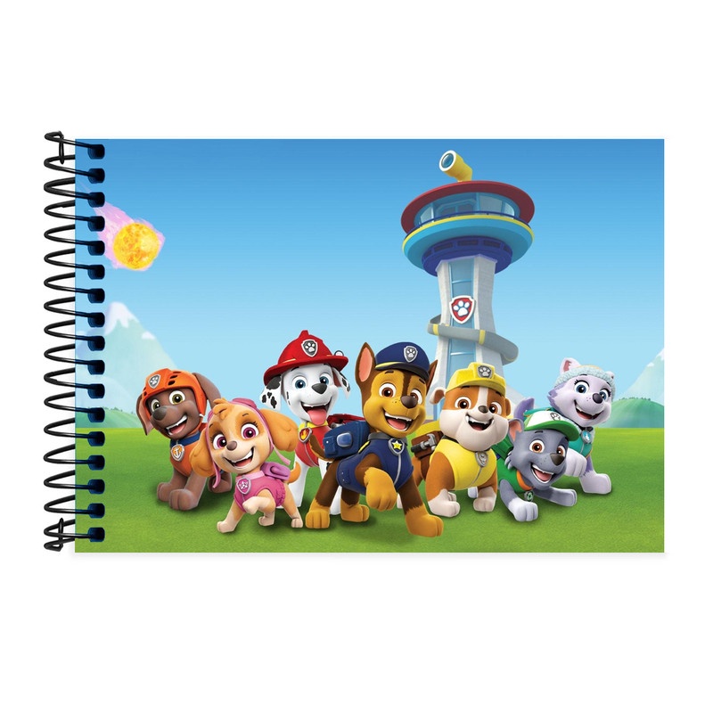 Caderno Desenho Artes 48 Folhas Patrulha Canina | Shopee Brasil