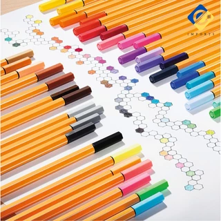 Kit com 12/24 cores Canetas Fine Line Ponta Fina Fineliner 0.4mm Compre Já