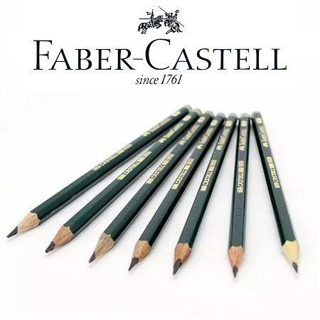 Lápis Grafite Faber Castell 9000 4B ou 6B Desenho Esboço Tattoo Escolar