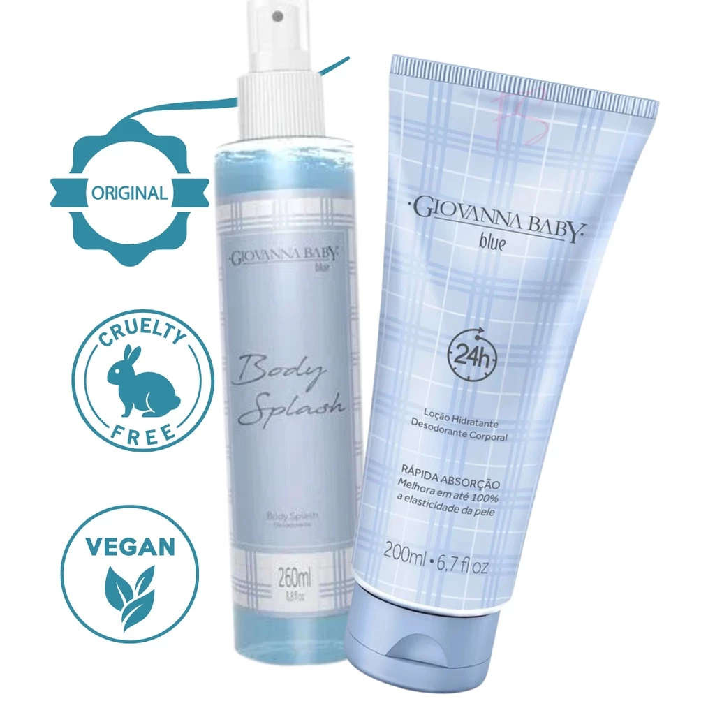 Kit Giovanna Baby Blue - Body Splash + Hidratante