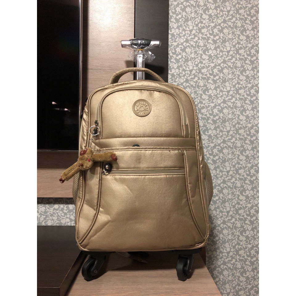 Mochila Kipling com rodinha 360 graus | Shopee Brasil