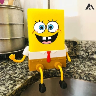 Porta Esponja Decorativo do Bob Esponja Kit decoração de cozinha
