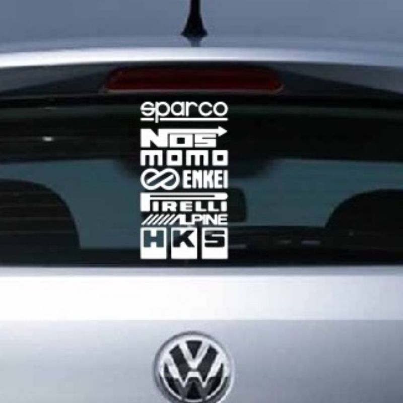 Adesivo Para Coluna Vidro Traseiro Marcas Automotiva Tunning Adesivos Carros Cartela Velozes E