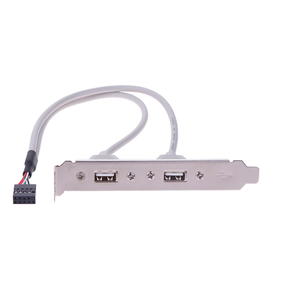 Espelho Desktop PC Painel Slot Traseiro Cabo Usb 2.0 9 Pinos 30cm