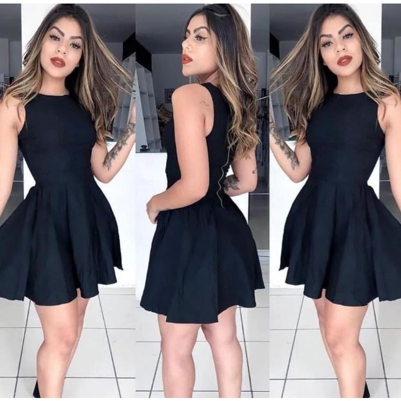 Vestido Curto Festa Rodado Princesa Blogueira Moda Instagram