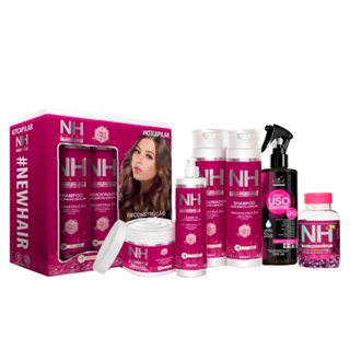 Super Kit New Hair Tratamento Completo com 6 itens para Saude e Força do Cabelo