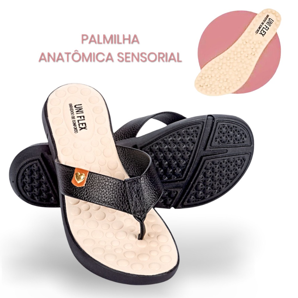 Tamanco Ortopédico Feminino Para Esporão e Fascite Plantar Chinelo ...