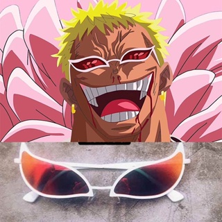 Limited Anime One Piece Donquixote Doflamingo Joker Óculos de Sol