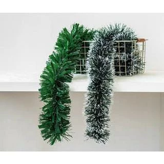 FESTÃO DE NATAL NEVADO E VERDE DECORAÇÃO DE NATAL
