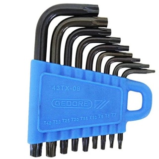 JOGO DE CHAVE TORX T7 A T40 (9PÇS) C/ SUPORTE 024.620 GEDORE