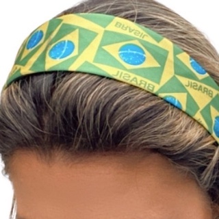 Tiara de Cabelo Brasil 12 Peças Arco Torcedor Copa do Mundo Bandeira Verde Amarelo em Oferta na Shopee