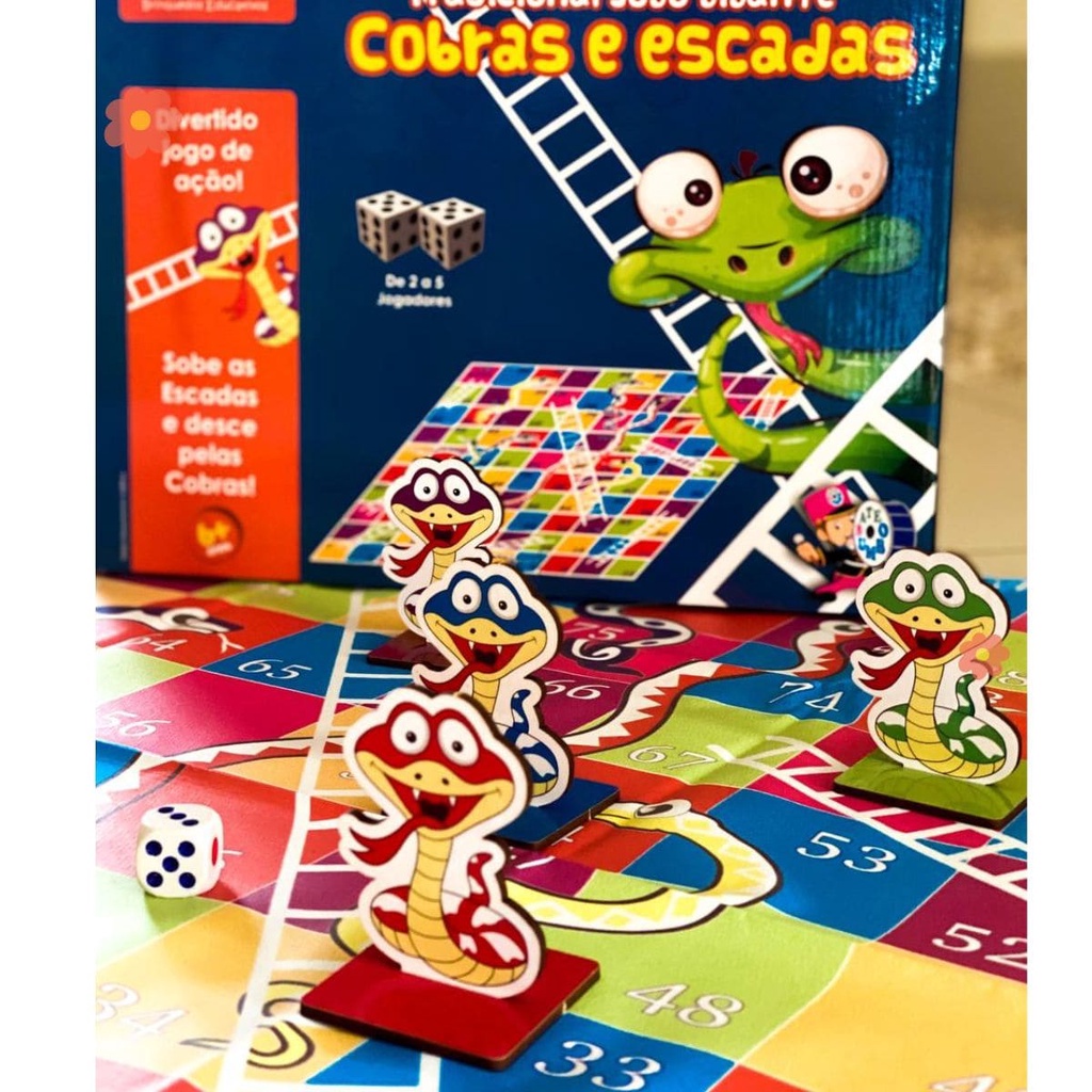 Escada De Cobra Educacional Crianças Brinquedos Interessante Jogo