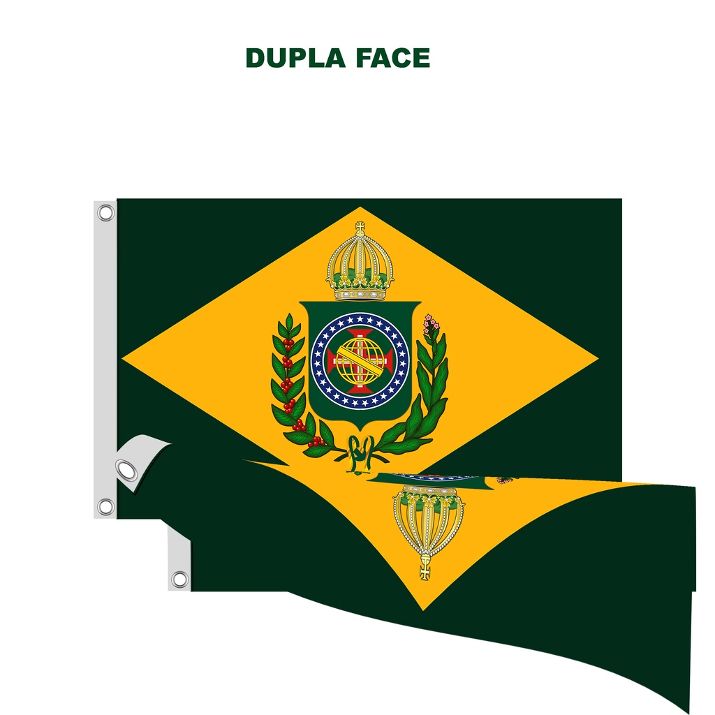 Bandeira Imperial Face Dupla