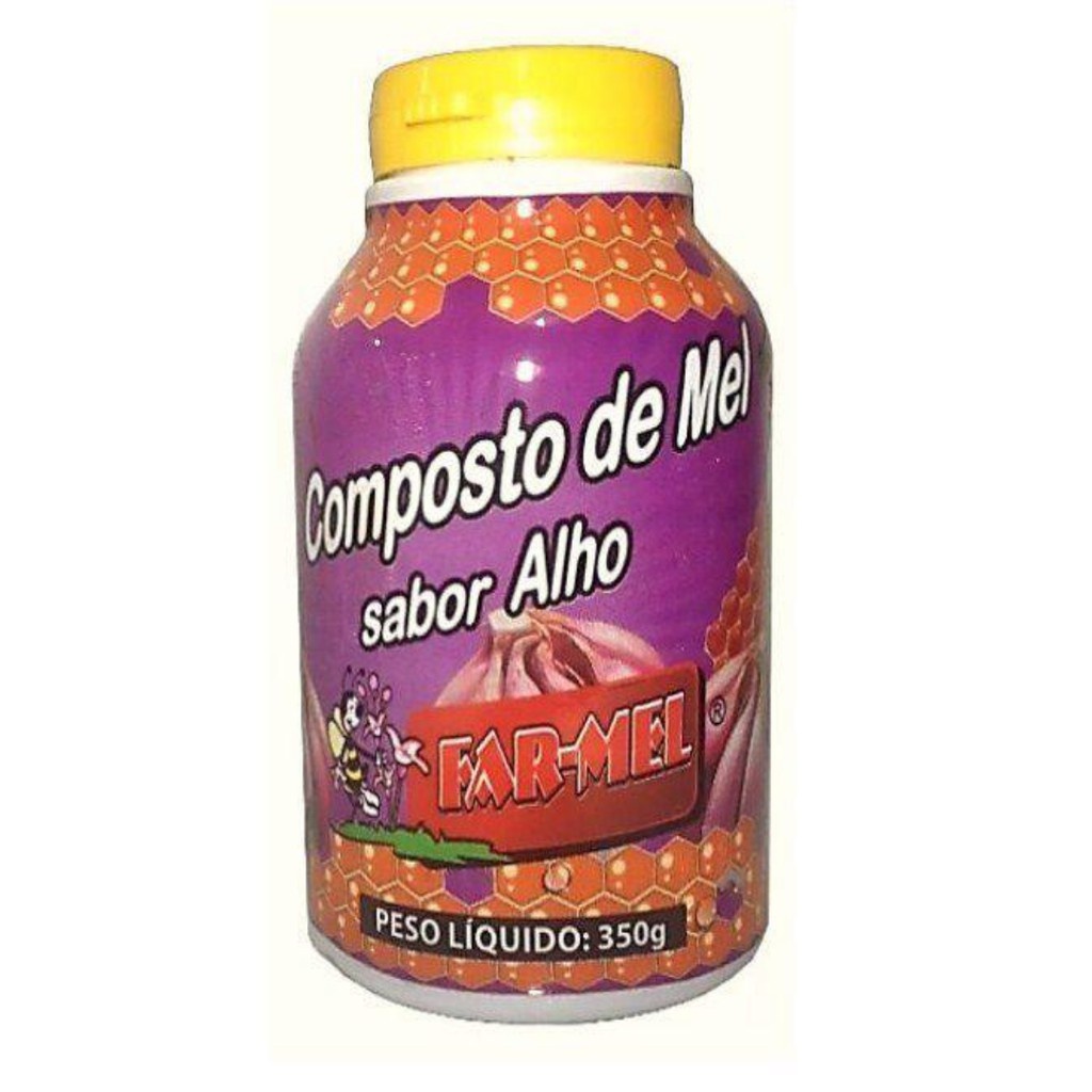 Composto de Mel Farmel 350 ML Xarope Sabor Alho | Shopee Brasil