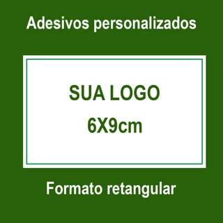 Adesivos rótulos etiquetas retangulares 6x9cm - 50 unidades