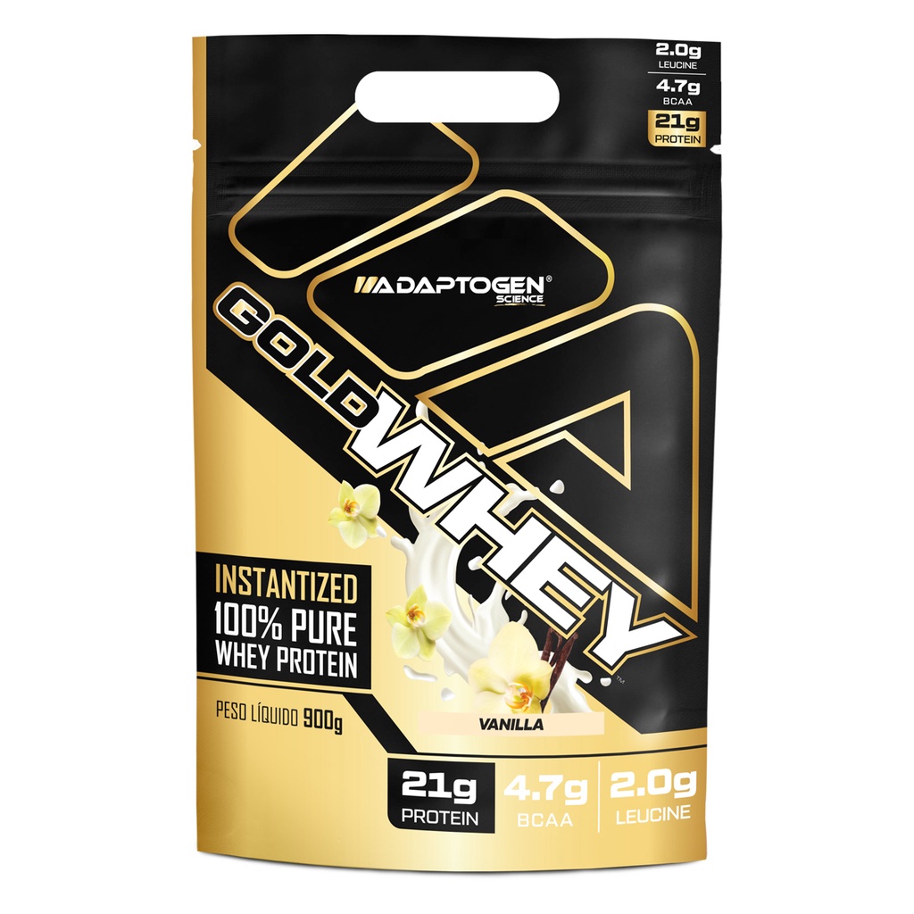 Whey Protein Gold 100% Concentrado 900g – Adaptogen Science