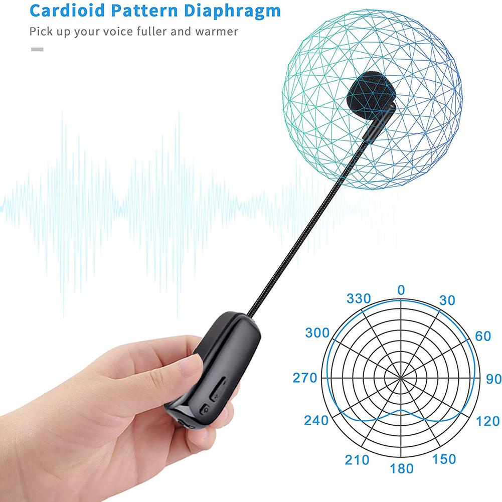 Novo amplificador de volume de microfone de uso de cabeça profissional ...