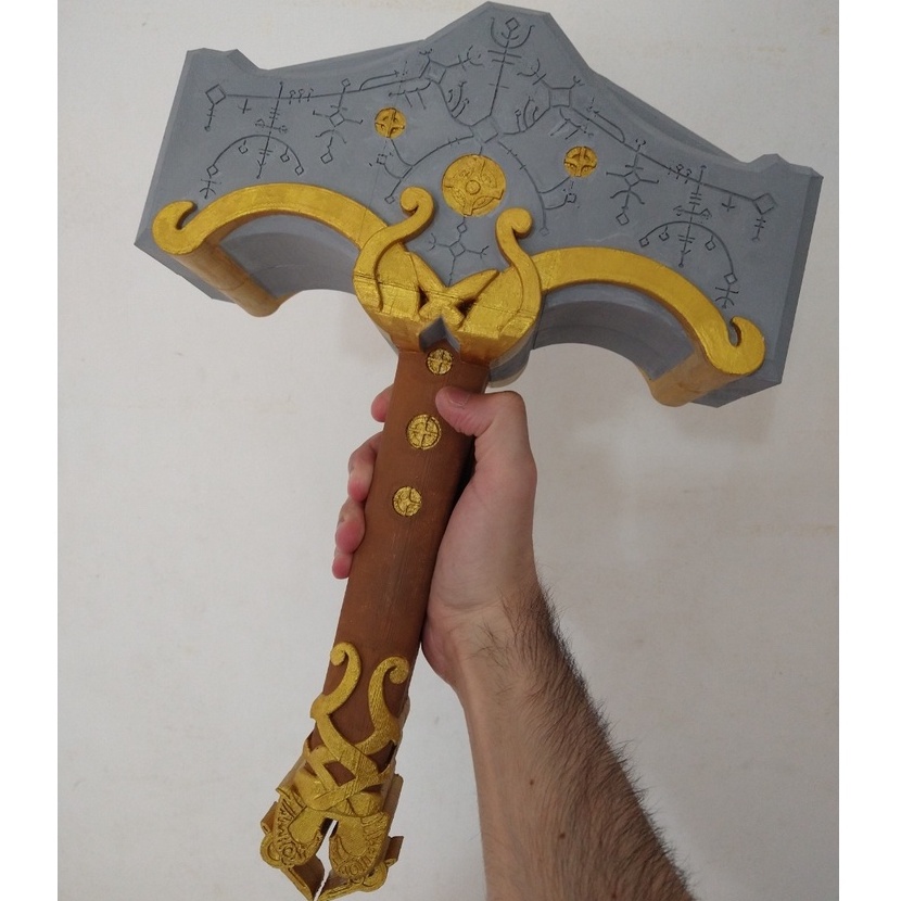 Mjölnir - Martelo de Thor de God of War Ragnarok Kratos