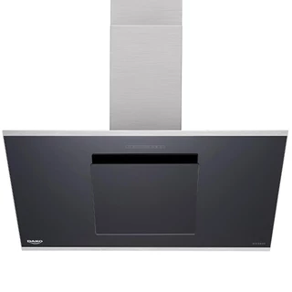 Coifa Parede 90 cm Inox Painel de Vidro Preto Dako 220V