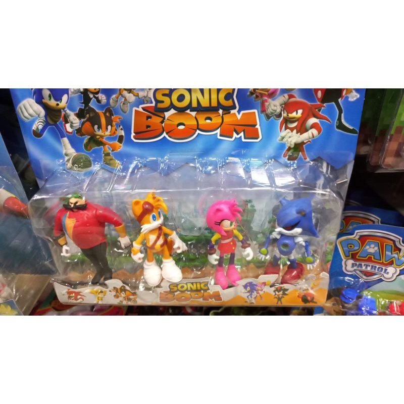 Cartela De Bonecos Sonic Boom 4 Personagens