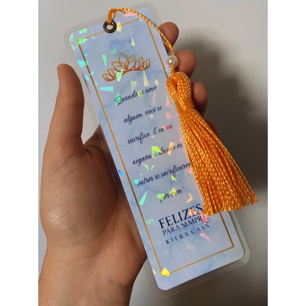 Marcador de página plastificado com tassel - com/sem efeito Holográfico ...