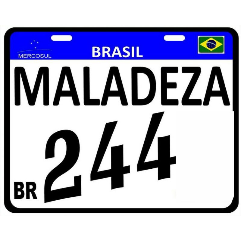 Placa Decorativa Moto Grau 244 17x20cm