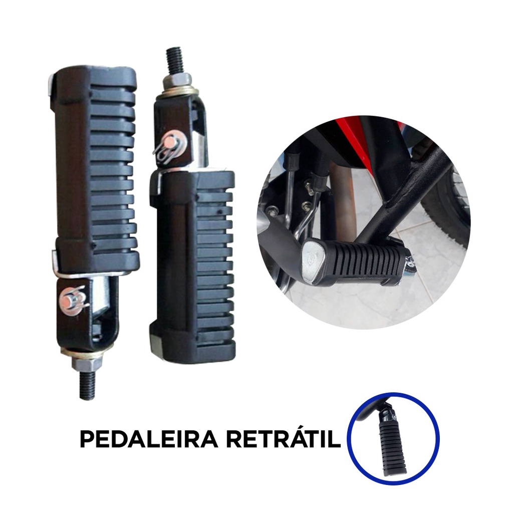 Pedaleira Para Protetor De Motor Carenagem Universal Par Lançamento