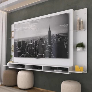 Painel TV até 75" Web Multimóveis MP1044 Branco