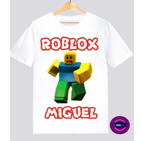 Camisa Camiseta Roblox Infantil Com Nome