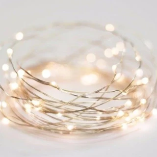 Cordão De Luz 2mts, Fio De Fada, Led, Decoração, Branco Quente